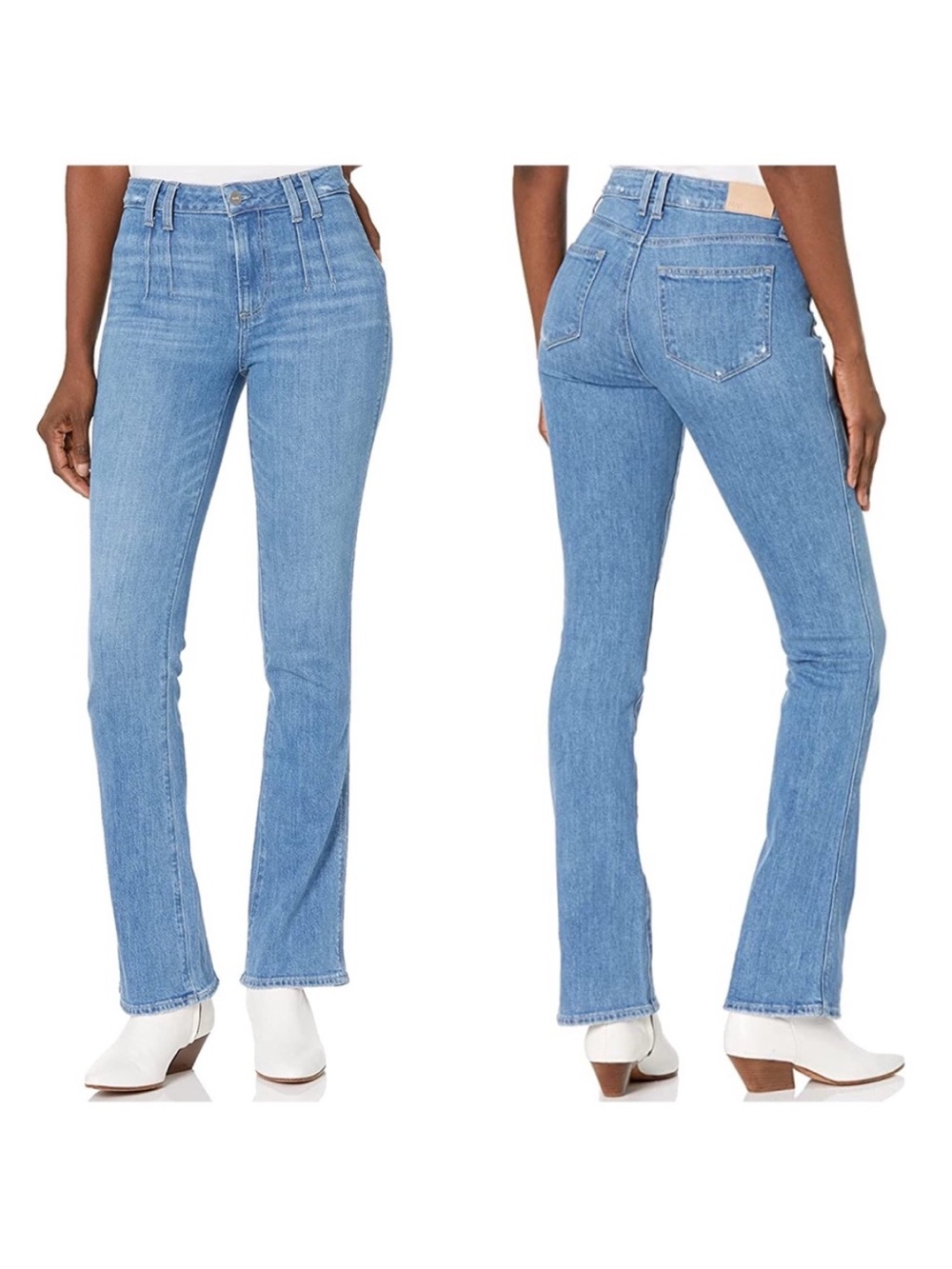 PAIGE High-Rise Manhattan Bootcut Jeans